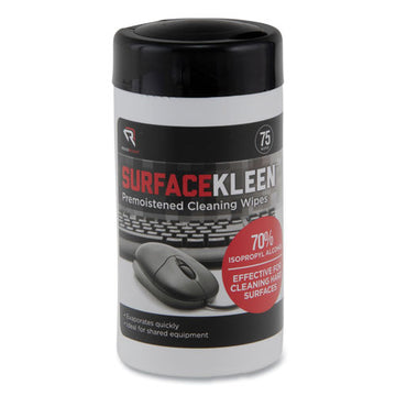 Read Right® Surfacekleen Premoistened Alcohol Cleaning Wipes, 6.38 X 5.4, Tub, 75-pack freeshipping - TVN Wholesale
